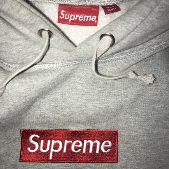 Gray supreme box logo